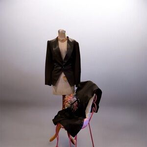 Elegant Black Women's Blazer Pants Set